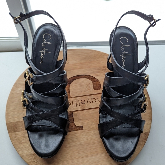 Cole Haan x Nike Air Collaboration Horsebit Slingback Leather Heel - Picture 5 of 12